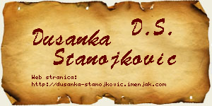 Dušanka Stanojković vizit kartica